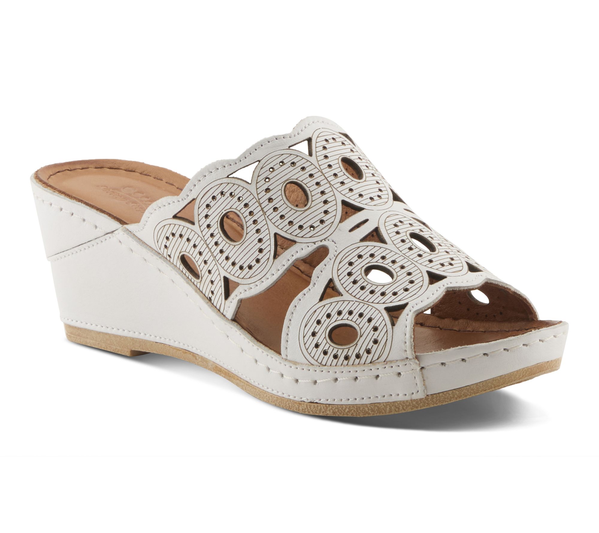 Spring Step Leather Wedge Sandal - Labarnas