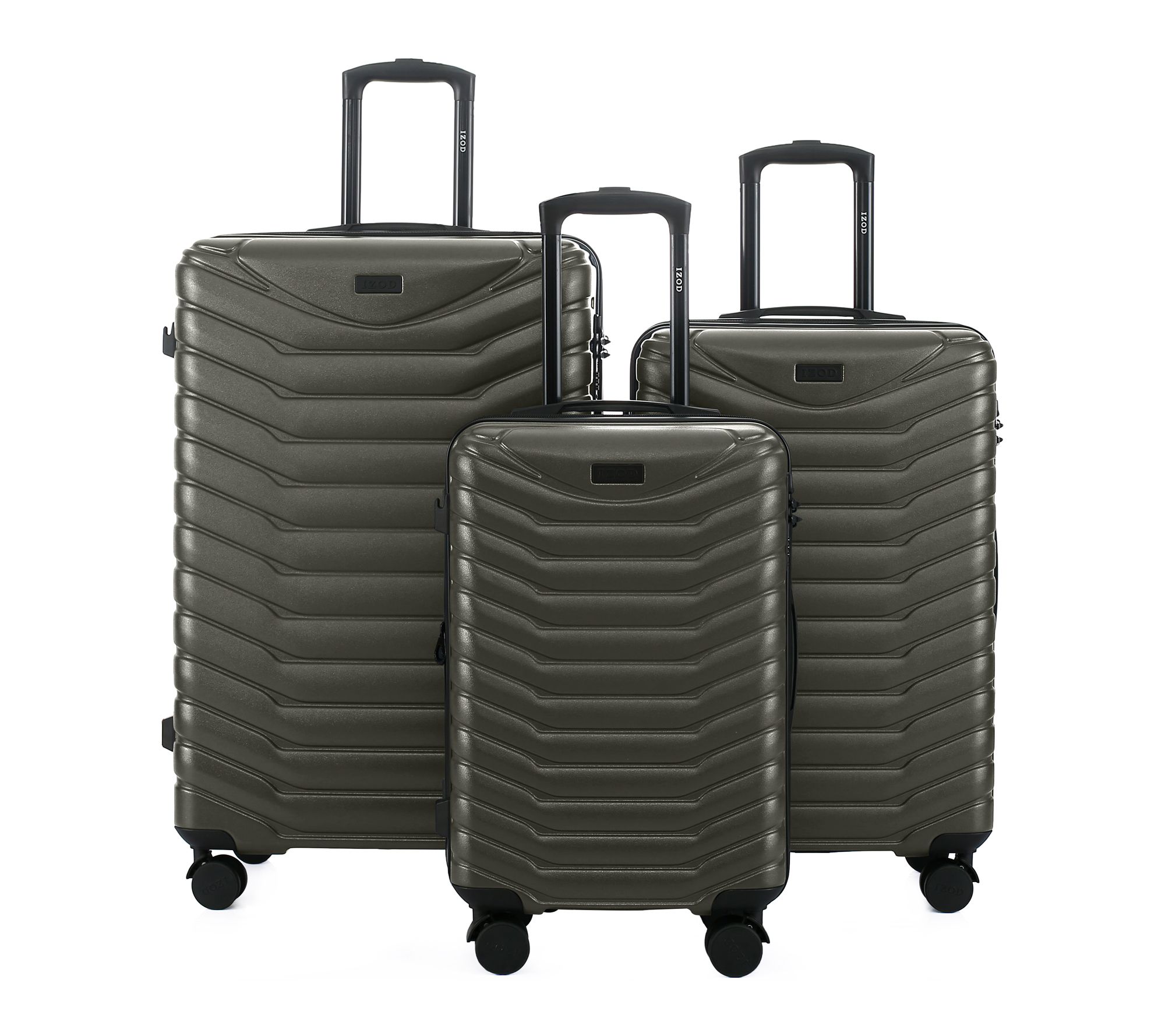 IZOD Phantom Lightweight Expandable ABS 3 PieceLuggage Set