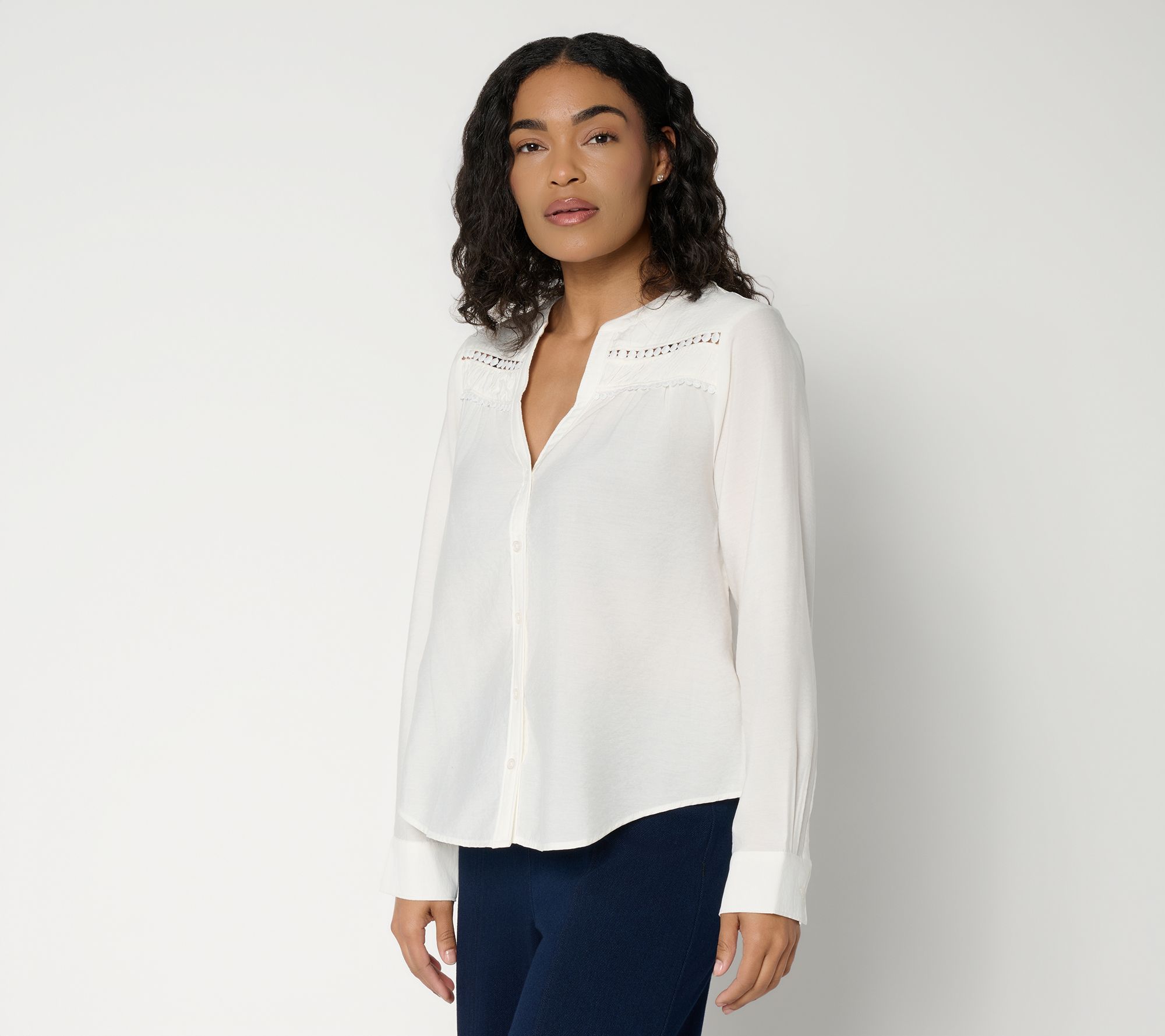 "As Is" RM Studio x Rebecca Minkoff Smock Detail Shirt