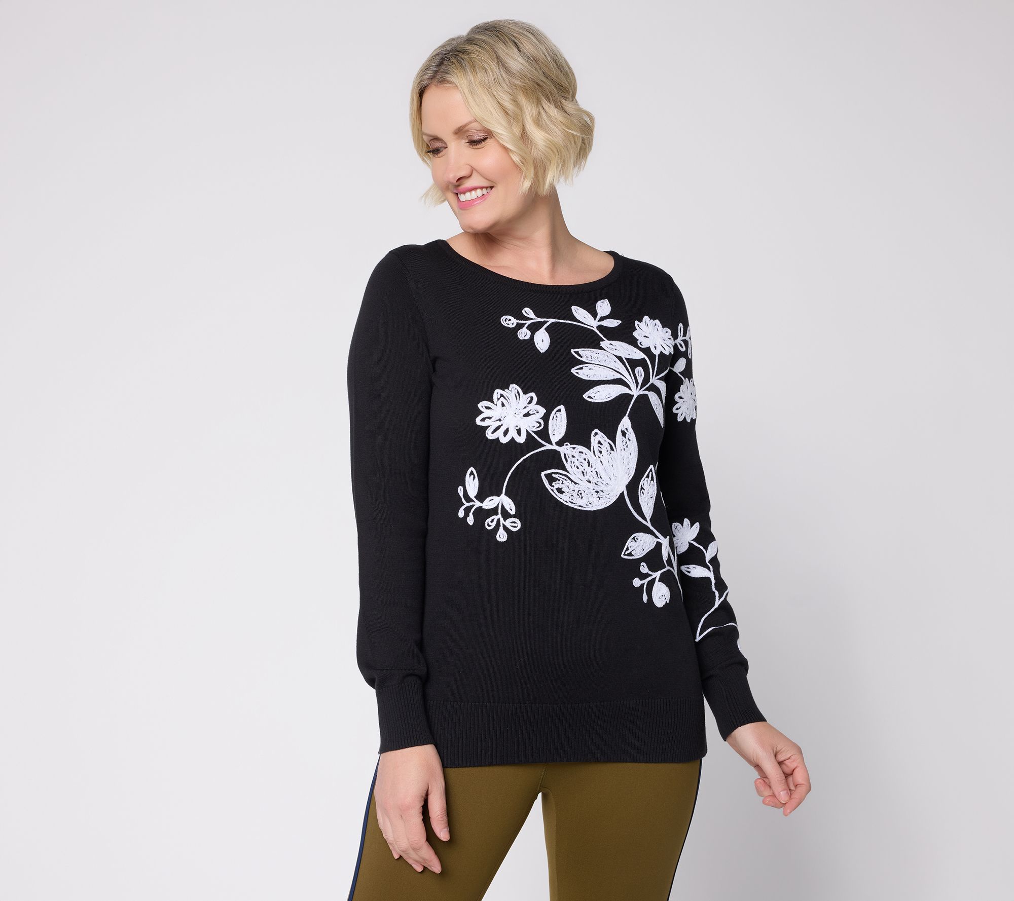 "As Is" Belle Boho by Kim Gravel Petalwood Texture Sweater