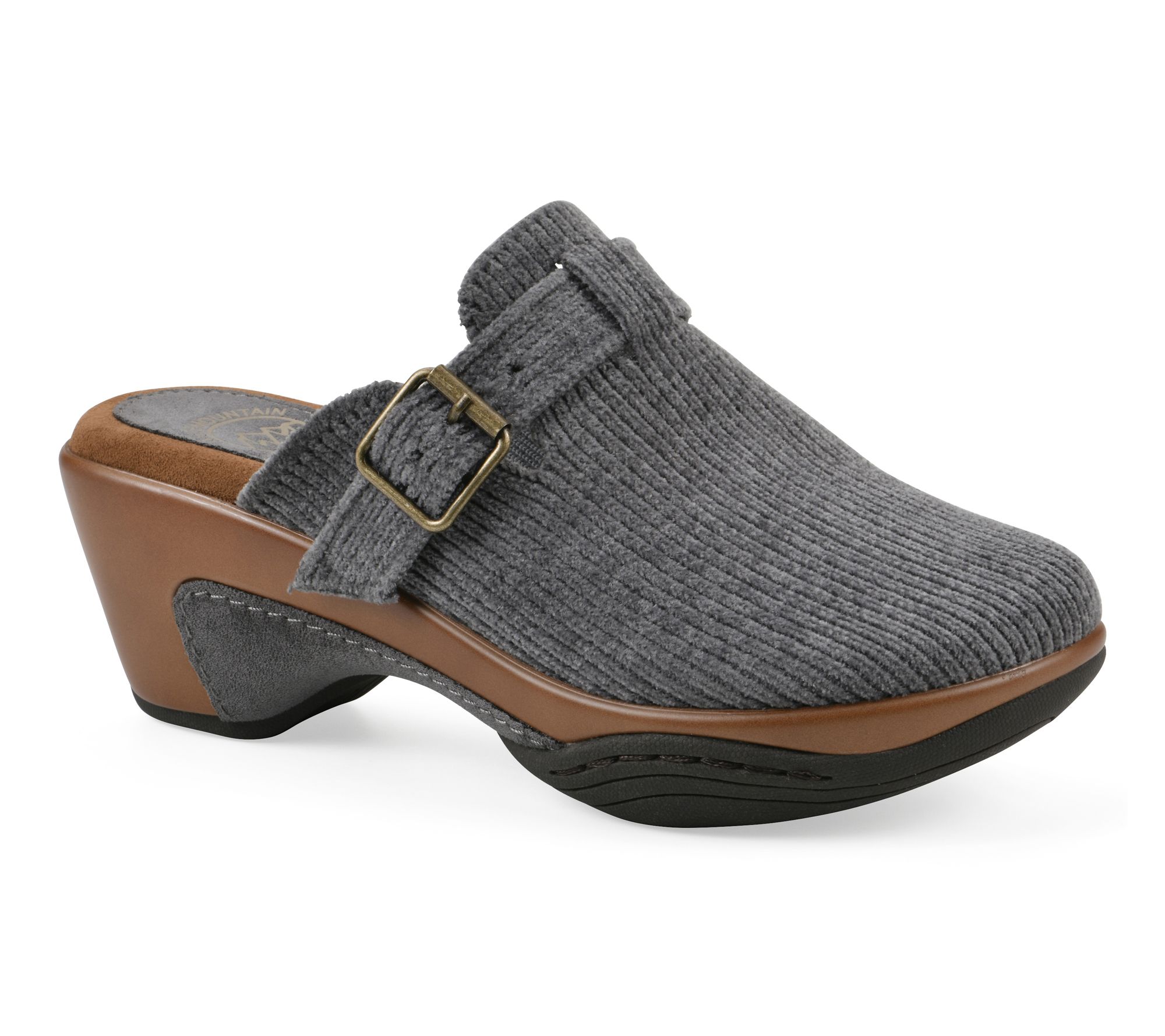 White Mountain Adjustable Heeled Clogs -Vias