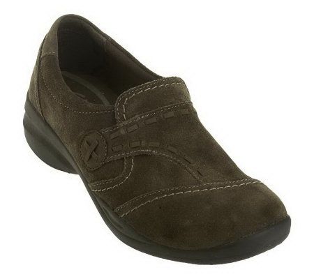Clarks In-Motion Camp Leather Slip-on Walking Shoes - Page 1 — QVC.com