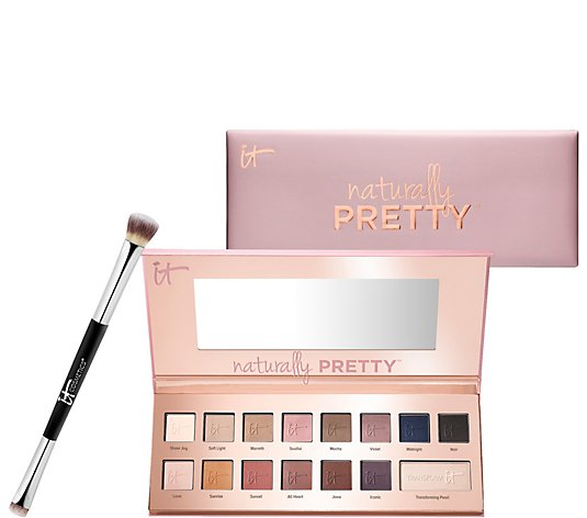 IT Cosmetics Naturally Pretty Matte Luxe Shadow Palette & Brush