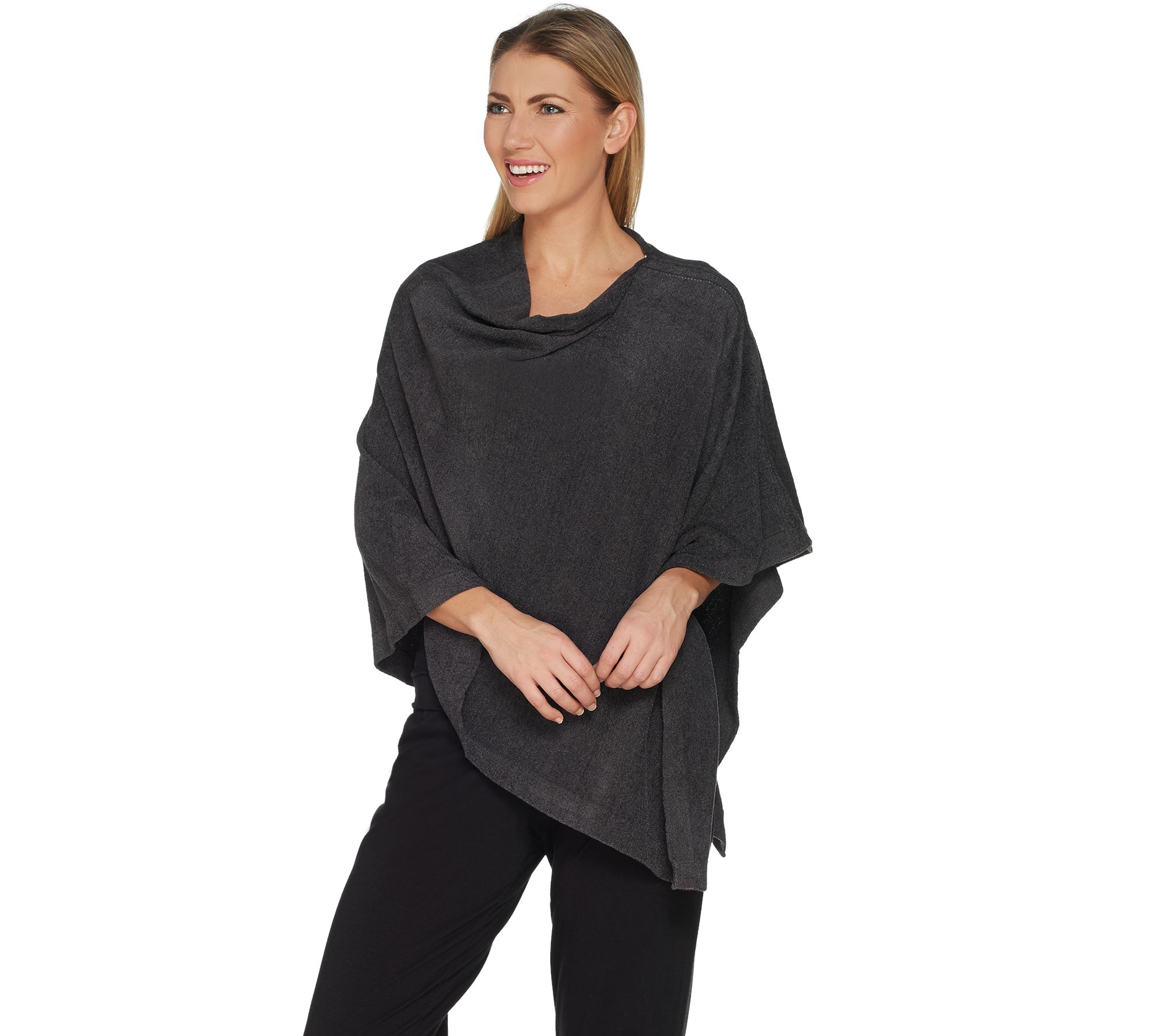 Barefoot Dreams Cozychic Ultra Lite Poncho - Page 1 — QVC.com