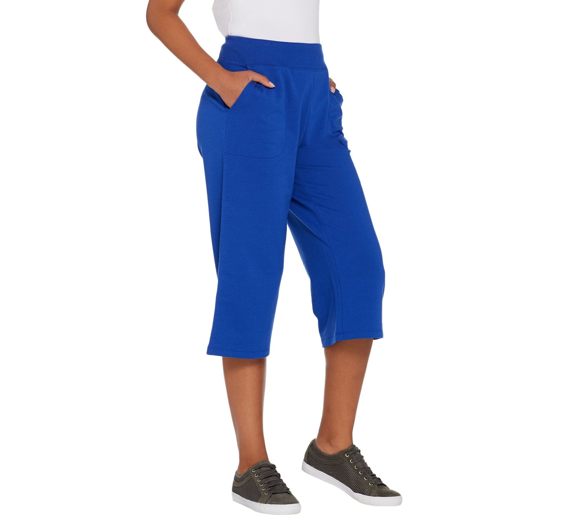 qvc denim and co capri pants