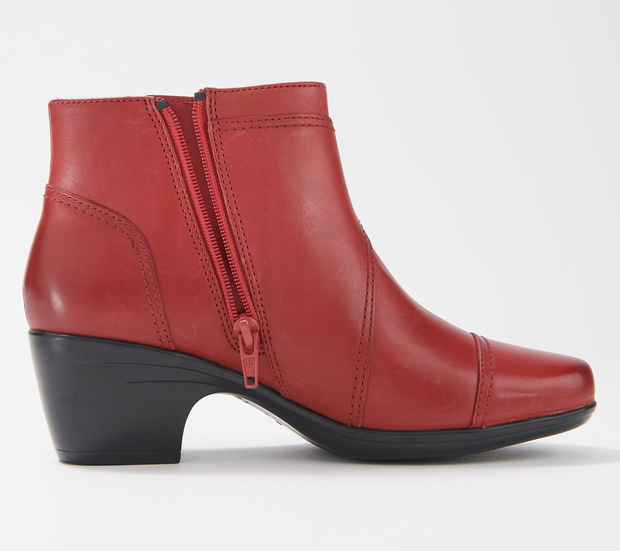 Clarks Collection Leather Heeled Ankle Boots - Emily Calle - QVC.com