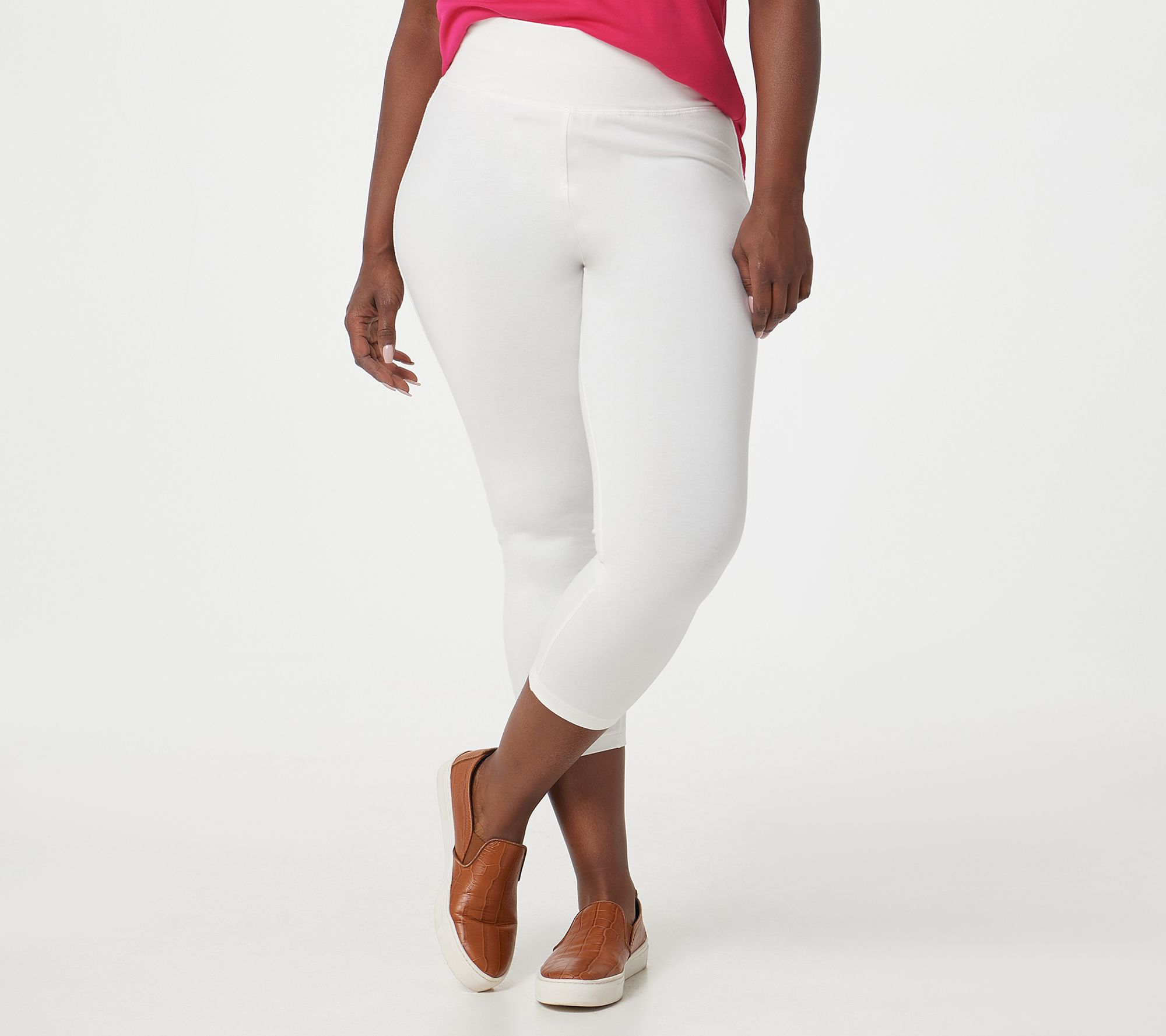 LOGO Layers by Lori Goldstein Tall Cropped Leggings