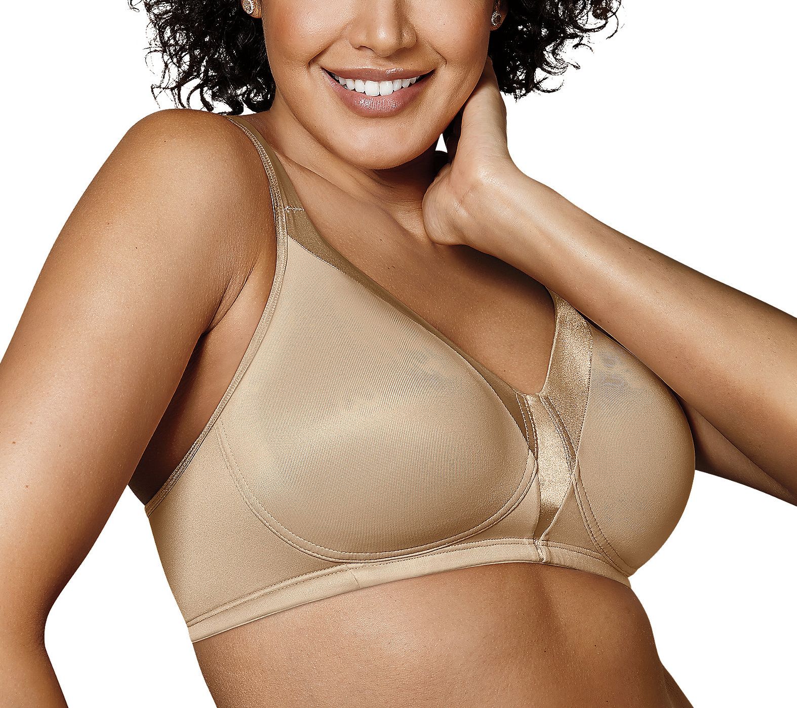 Playte Hour Active Breathable Comfort Wirefree Bra 36D for sale online