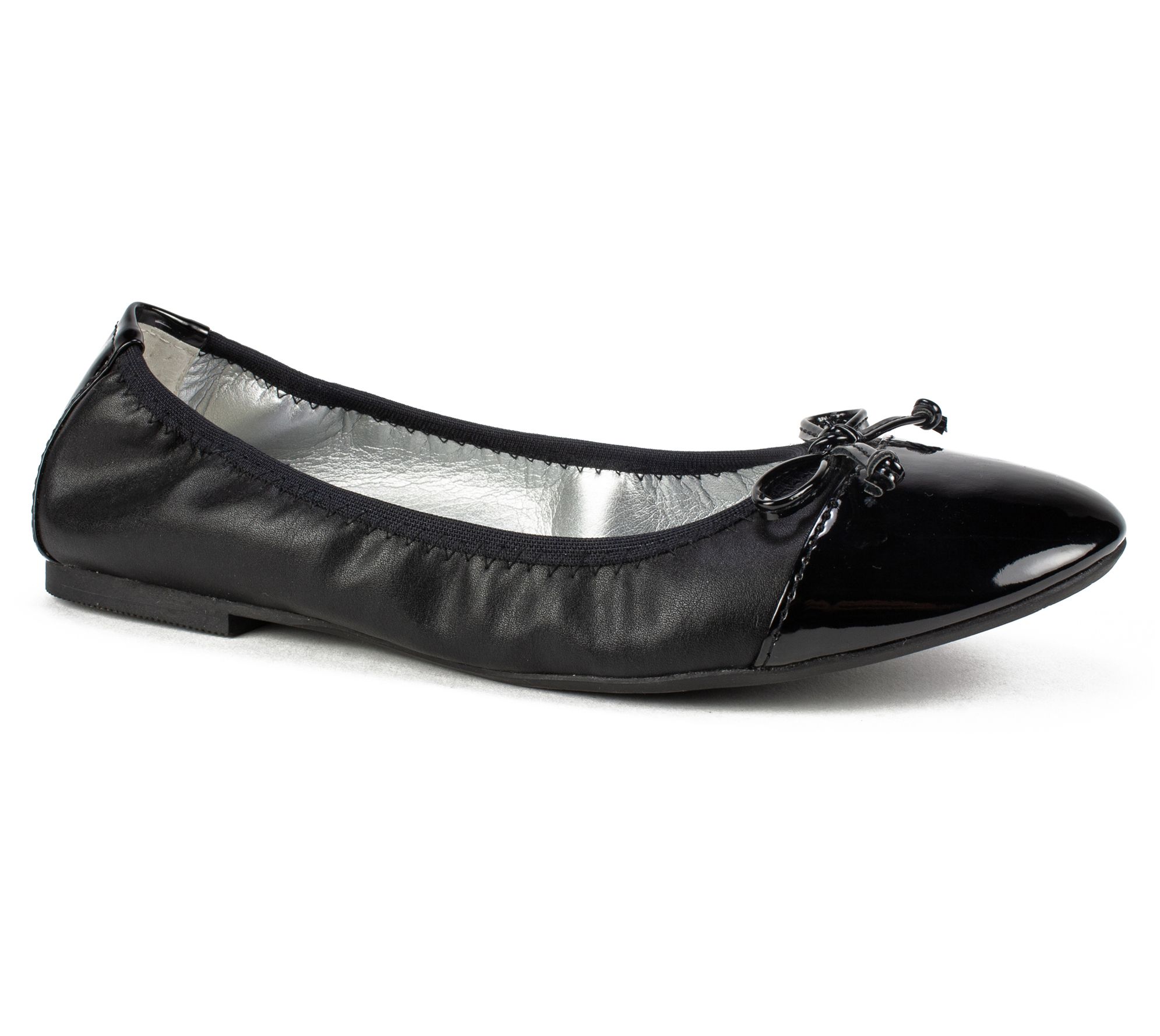 Women Rialto SUNNYSIDE II White-White Patent Slip-On Ballet Flat Shoes
