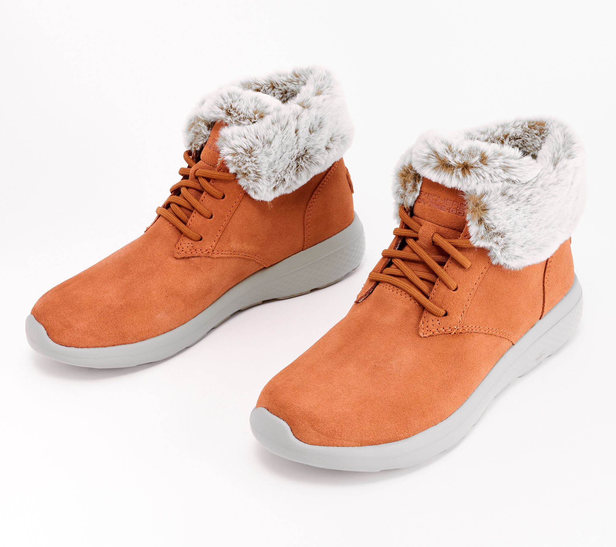 pin Sidelæns Hvis Skechers On-the-GO City 2 Suede Ankle Boots - Winter Wishes - QVC.com