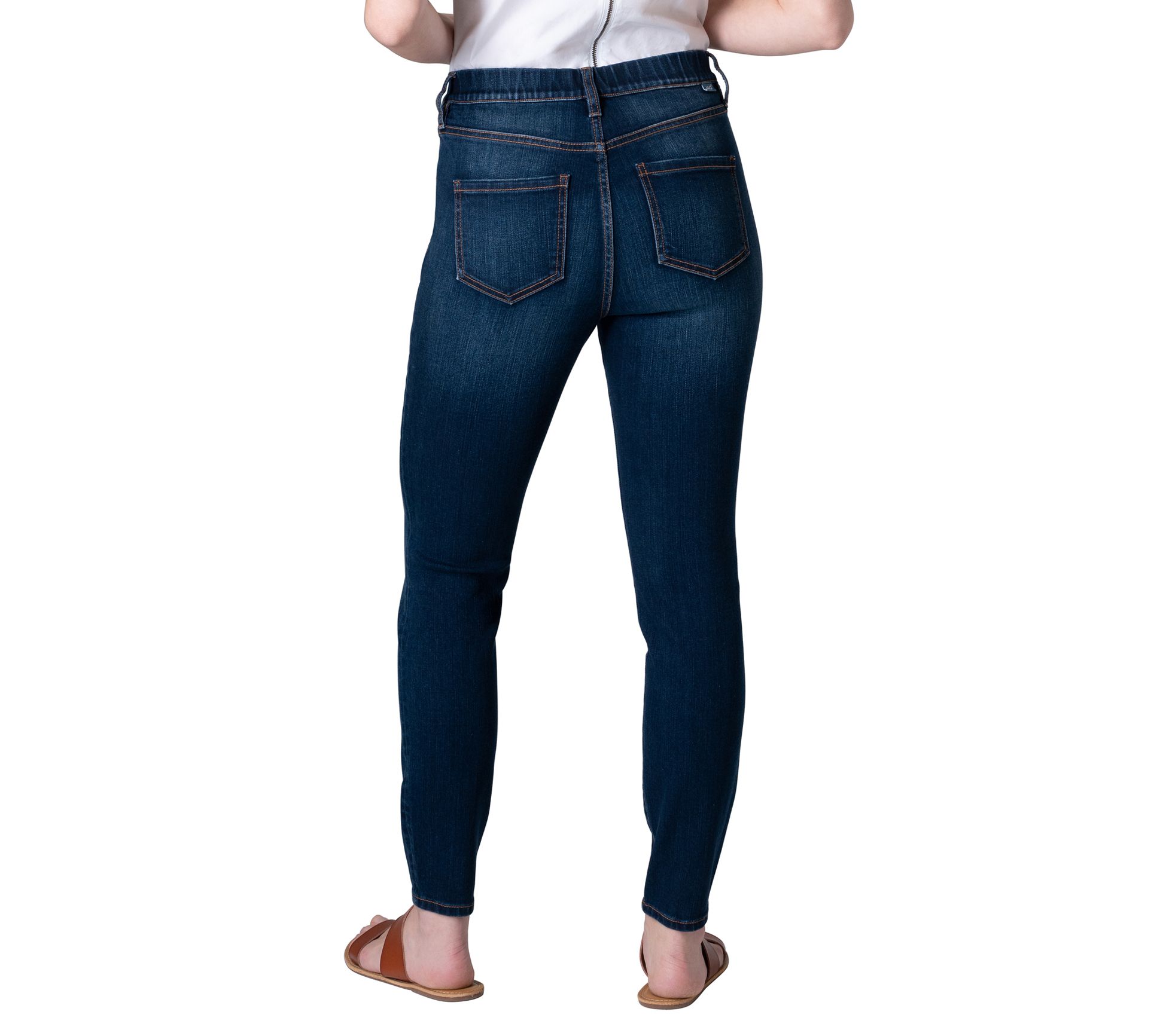 JAG Jeans Valentina High Rise Skinny Leg Pull-O n Jeans - WSB - QVC.com