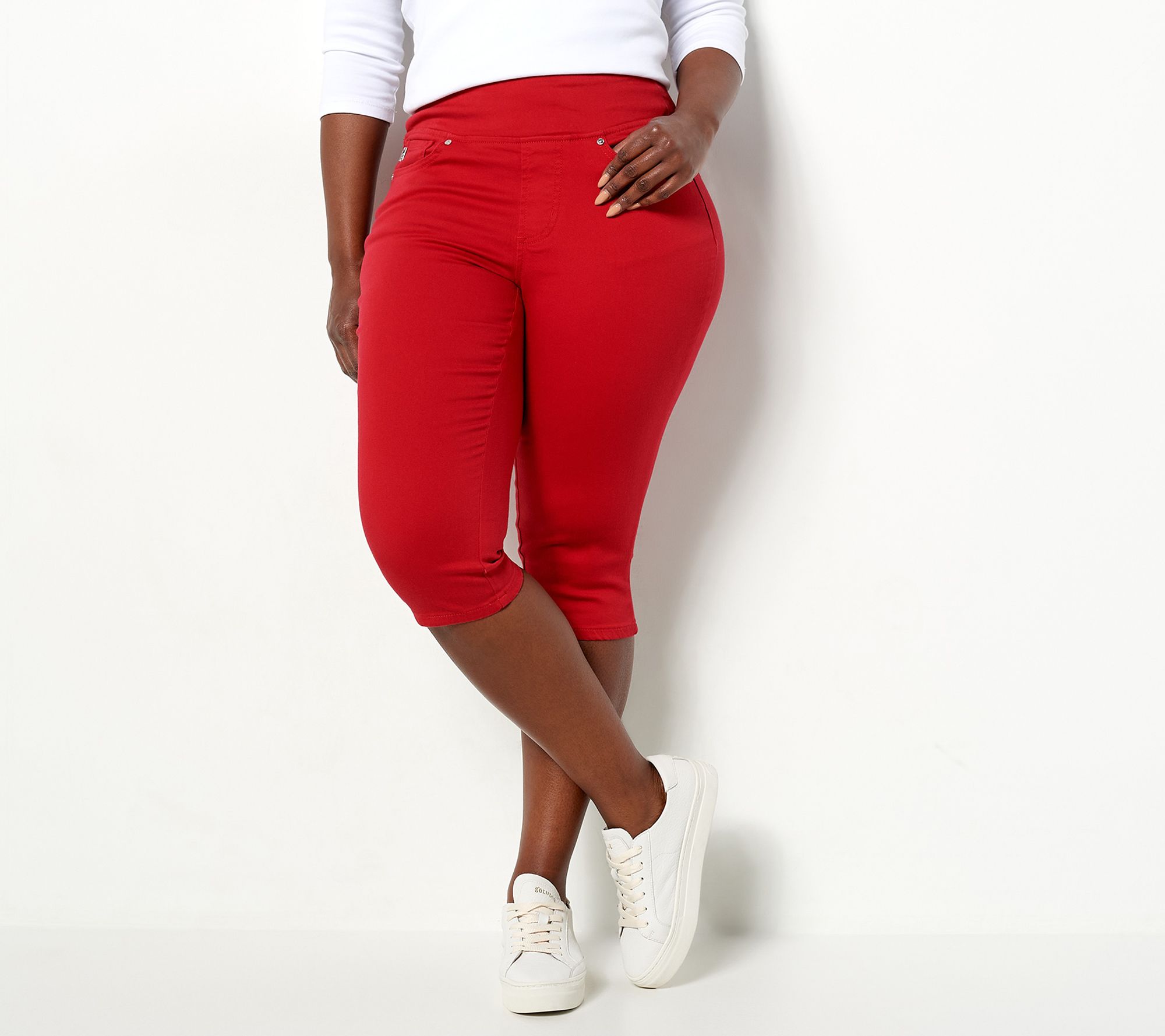 Belle by Kim Gravel Tall TripleLuxe Twill Pedal Pushers
