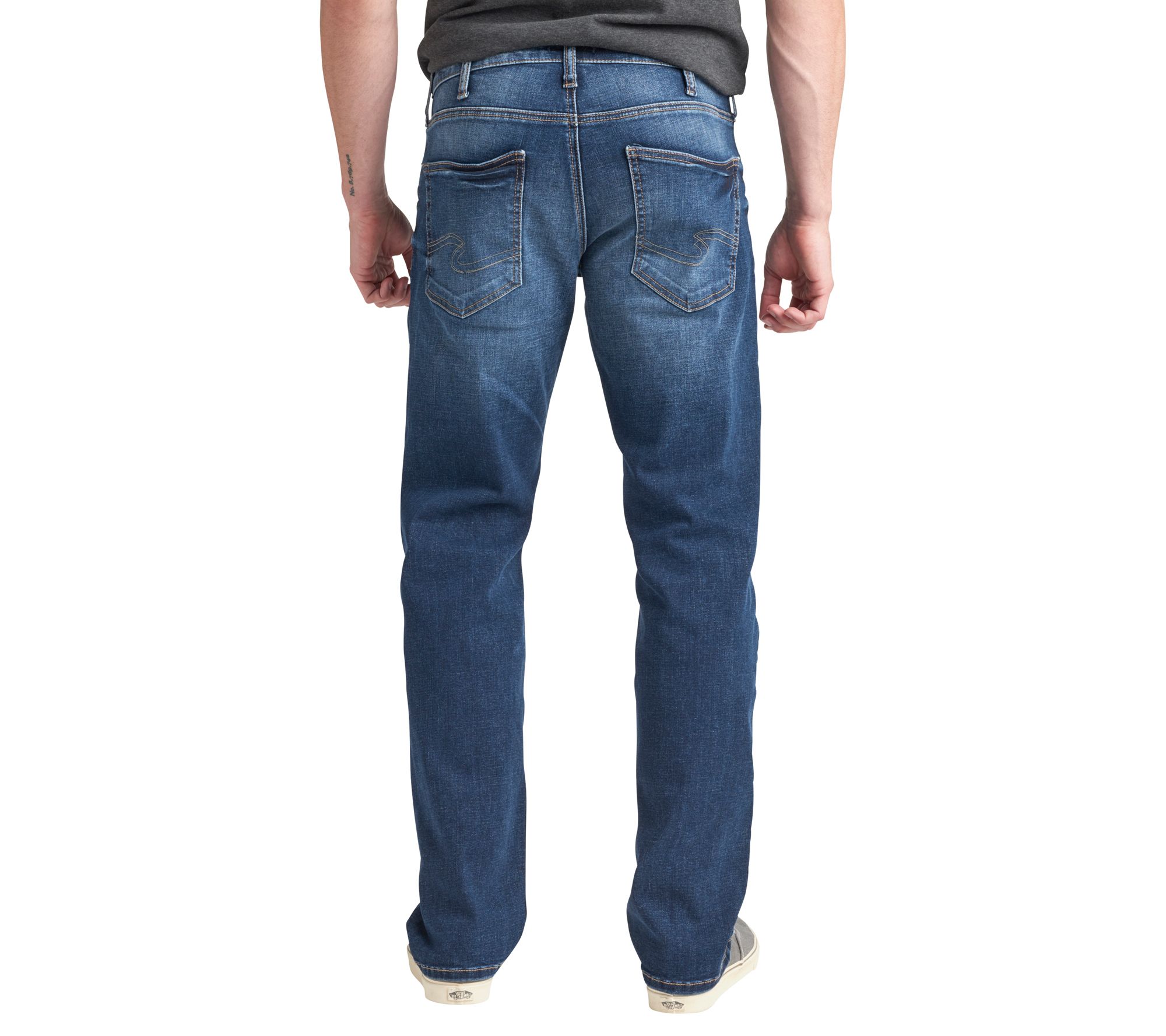 Silver Jeans Co. Men's Eddie Relaxed Fit Tapered Leg Jeans - QVC.com