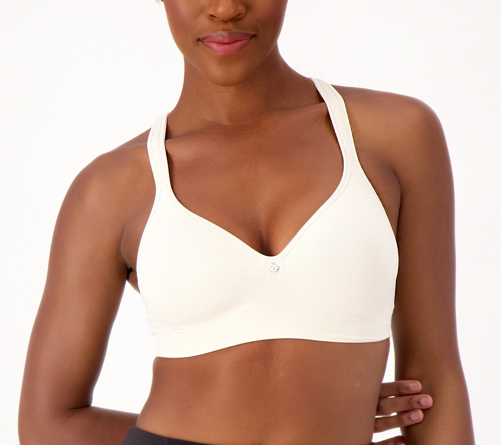 As Is Cuddl Duds Intimates Smooth Mico Wirefree Bra 