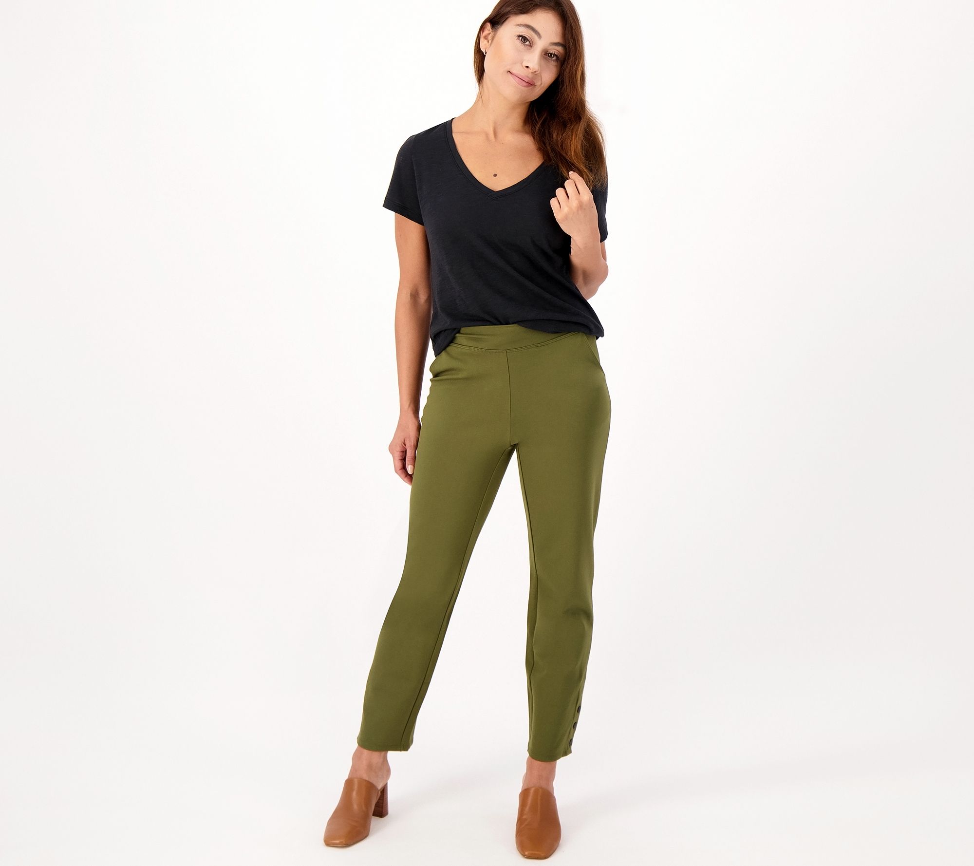 Women with Control Tall Luxe Ponte Slim Leg Pants