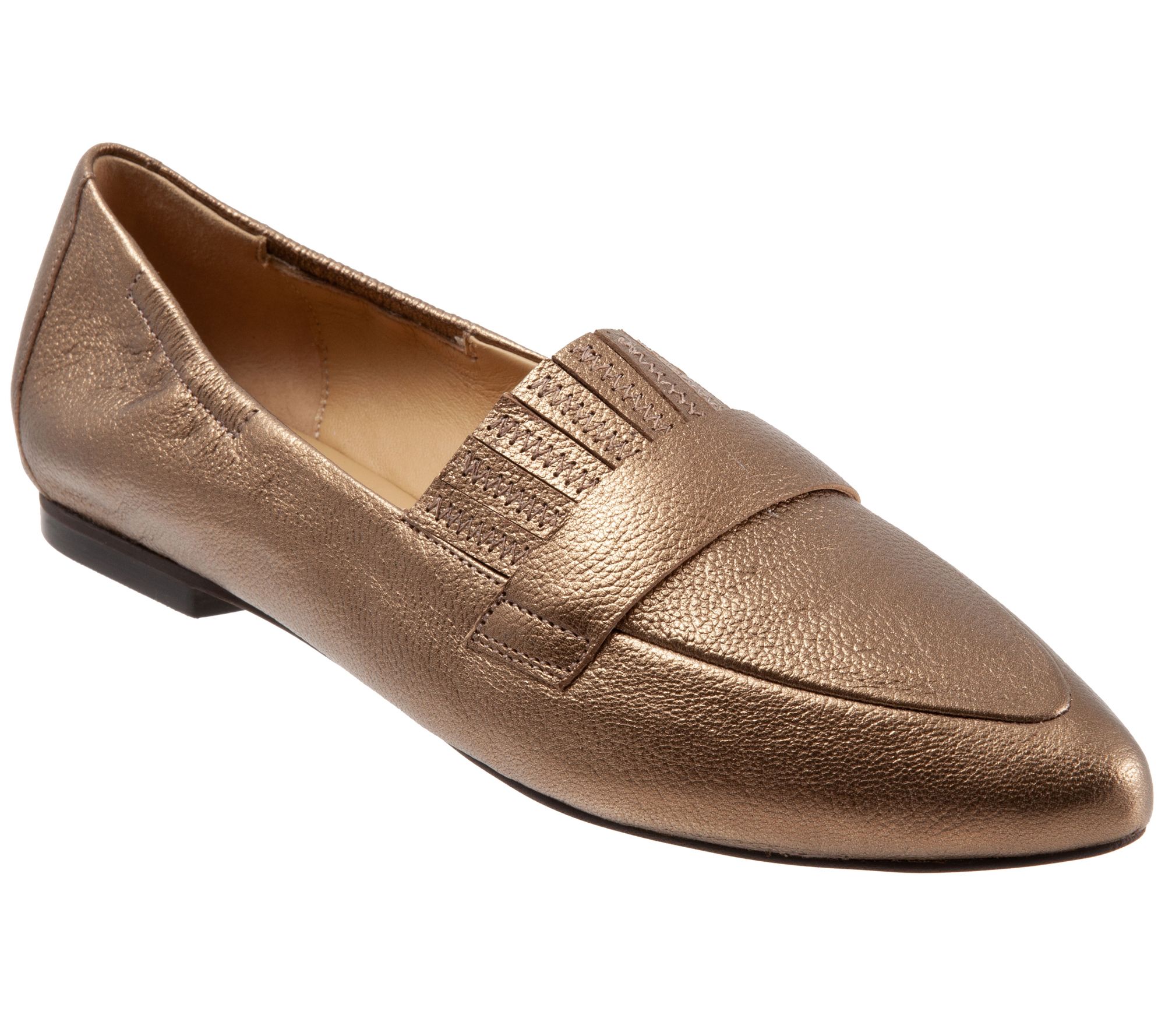 Trotters Pointed Toe Loafers - Emotion