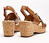 "As Is" Clarks Collection Woven Leather Wedges - Giselle Glow, 1 of 7