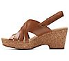 "As Is" Clarks Collection Woven Leather Wedges - Giselle Glow, 3 of 7