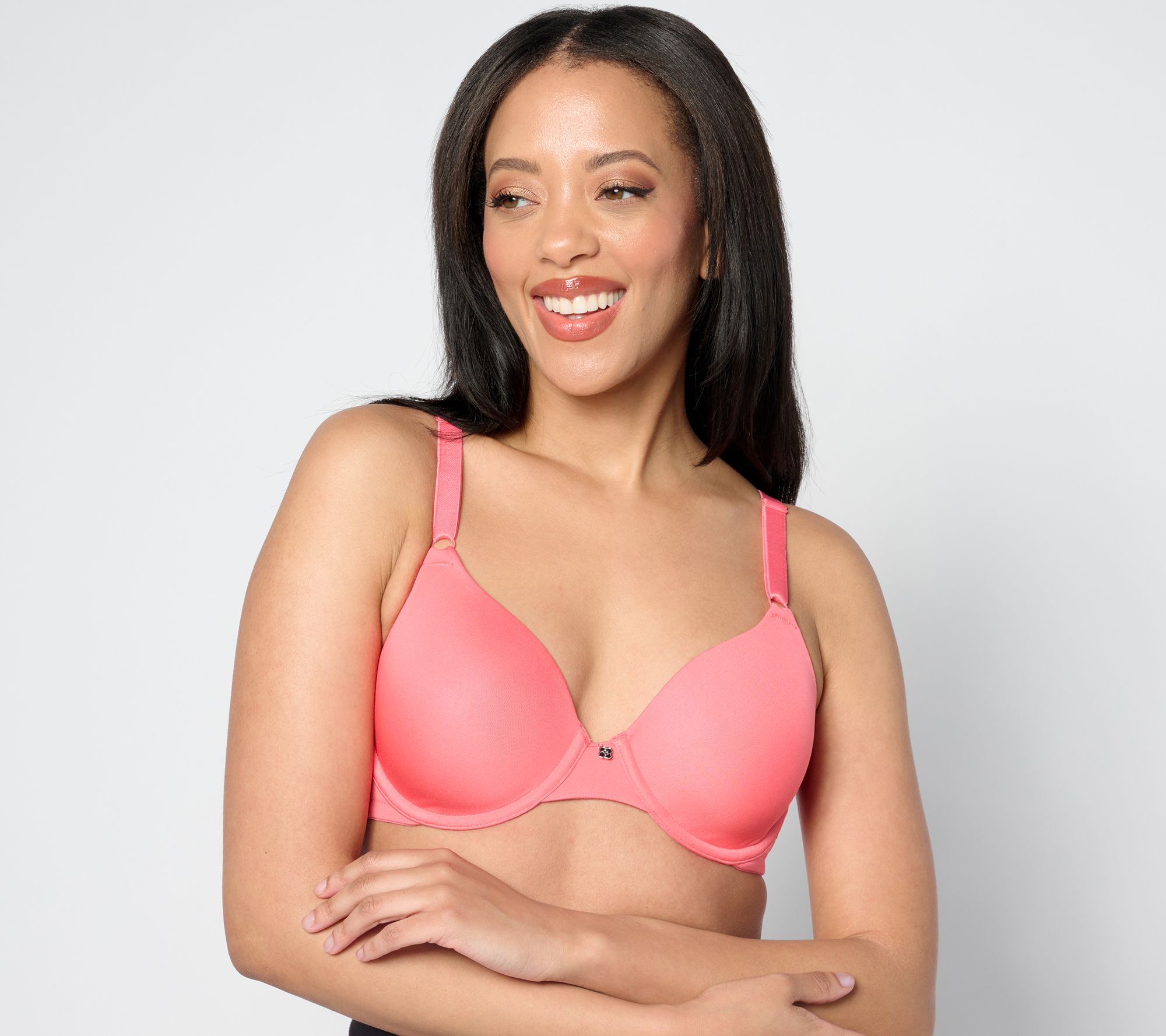 As Is Breezies Floral Lace Underwire Support Bra - QVC.com