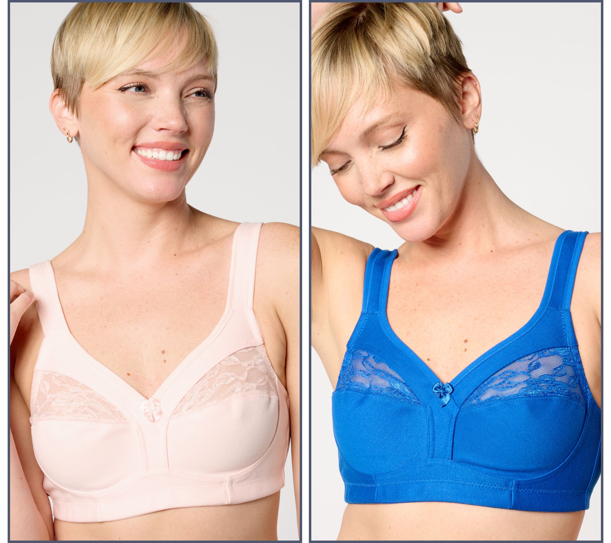 Breezies, Intimates & Sleepwear, Breezies Set Of Two Soft Support Lace  Bras