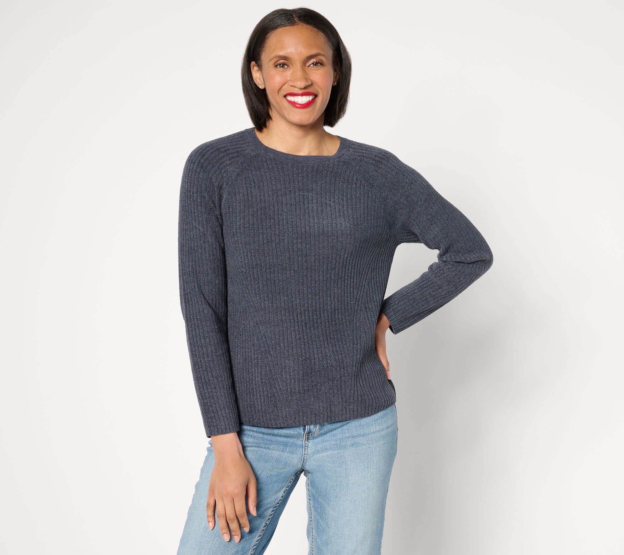 Barefoot Dreams CozyChic Ultra Lite Directional Rib Pullover