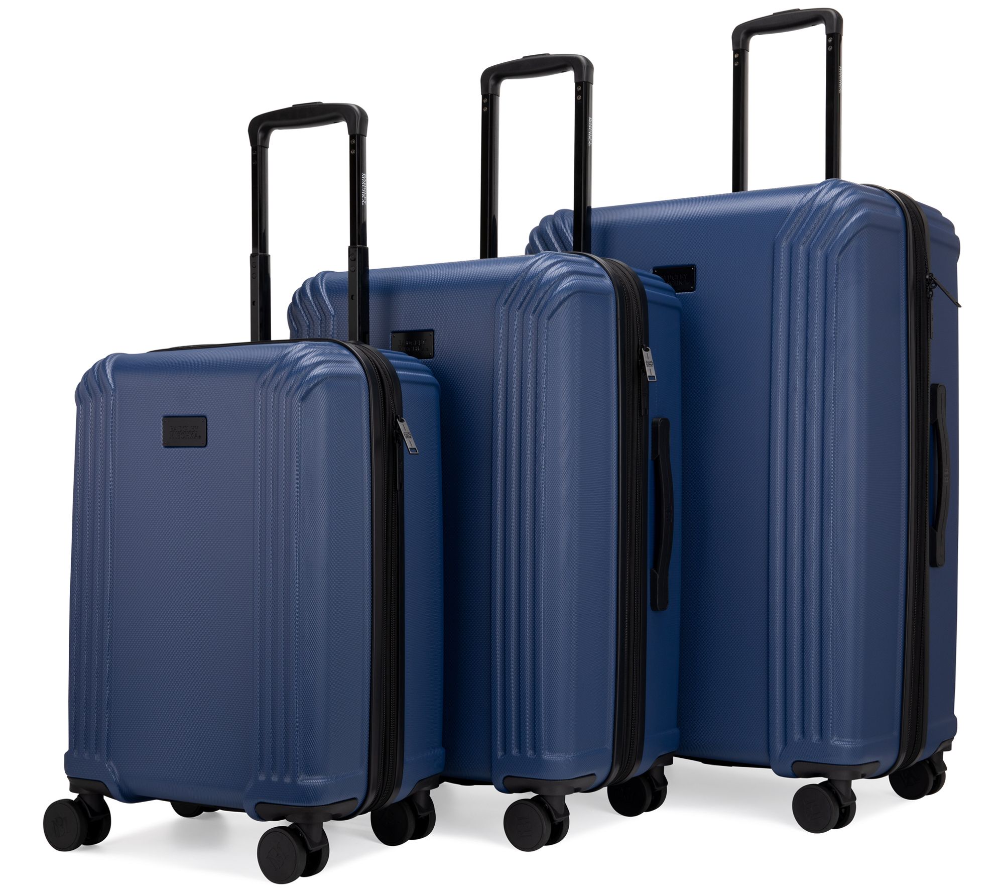 Badgley Mischka Evalyn 3 pc Expandable Luggage Set - QVC.com
