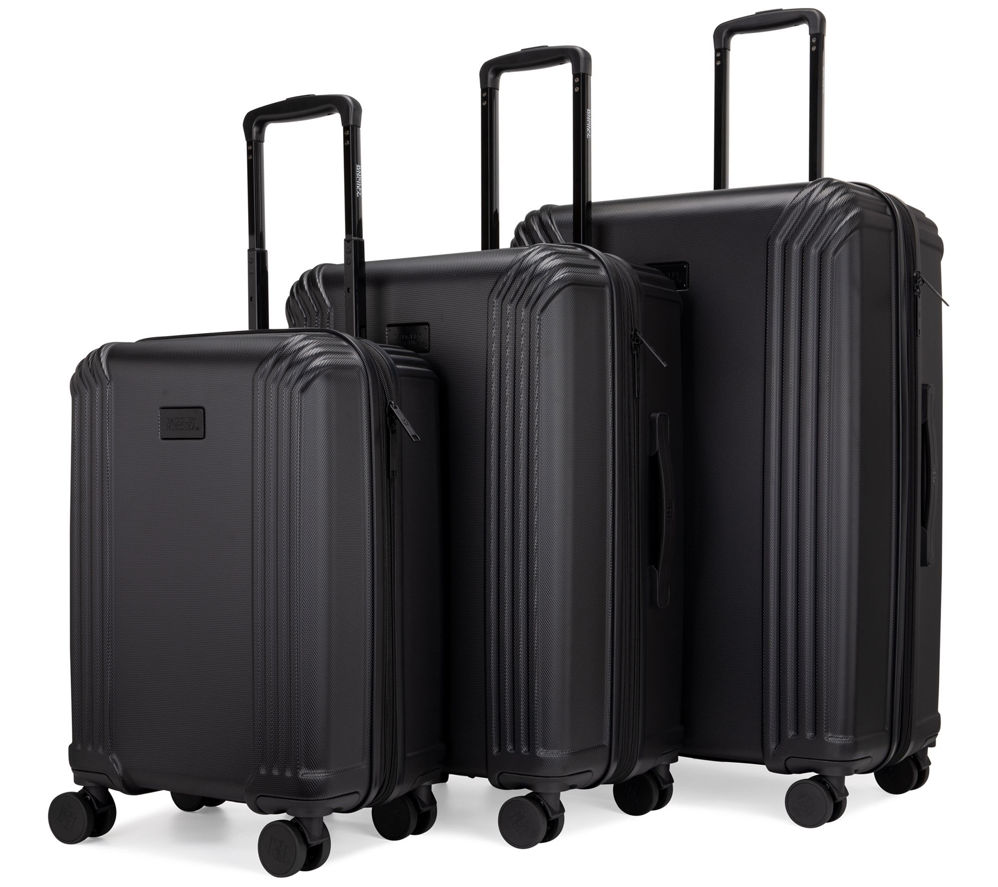 Badgley Mischka Evalyn 3 pc Expandable Luggage Set