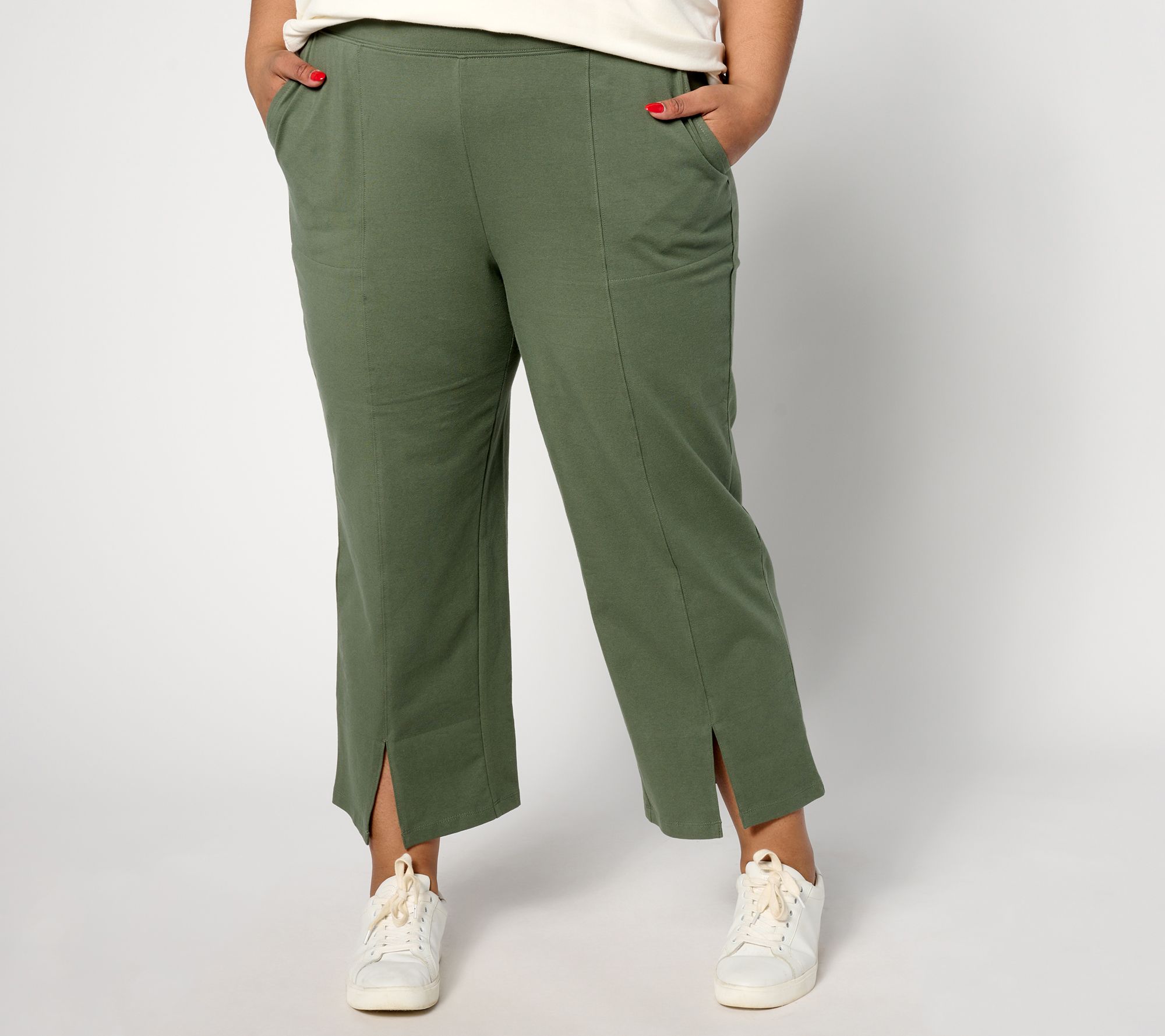 Denim & Co. Original Waist Stretch Tall Side Pocket Pants - Core