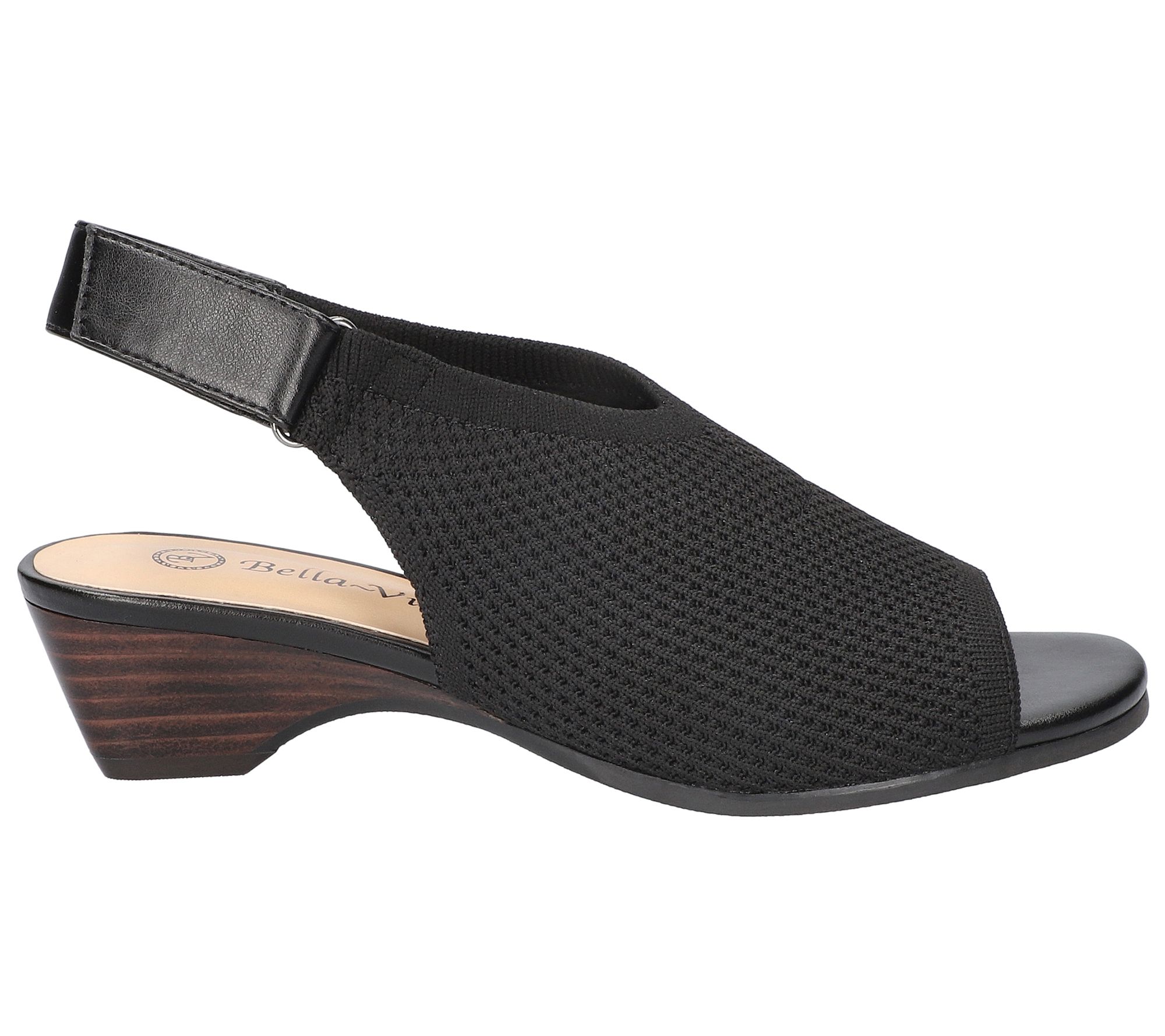 Bella Vita Slingback Wedge Sandals - Marin - QVC.com