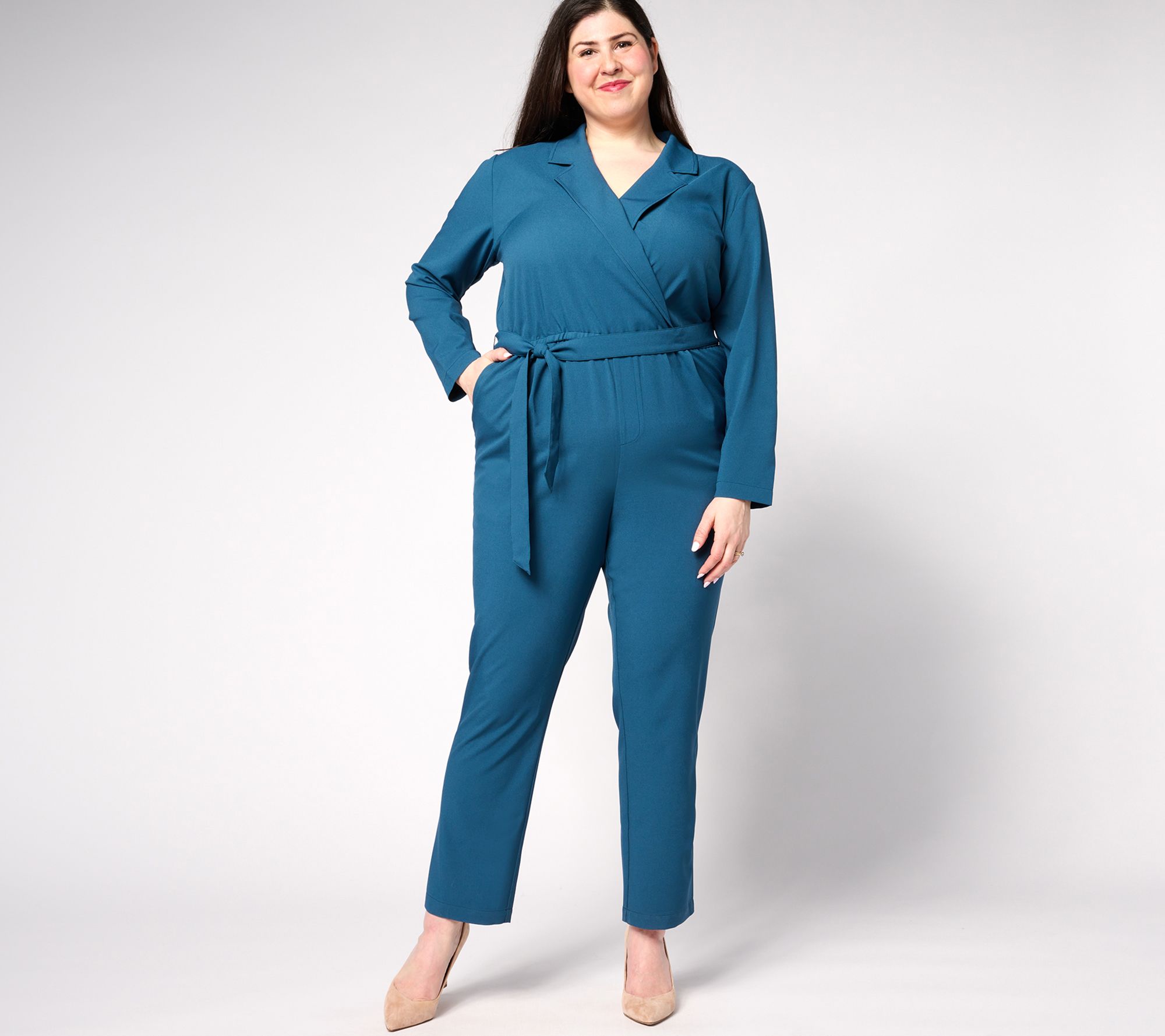 "As Is" BEAUTIFUL by Lawrence Zarian The JJ Regular Belted Jumpsuit