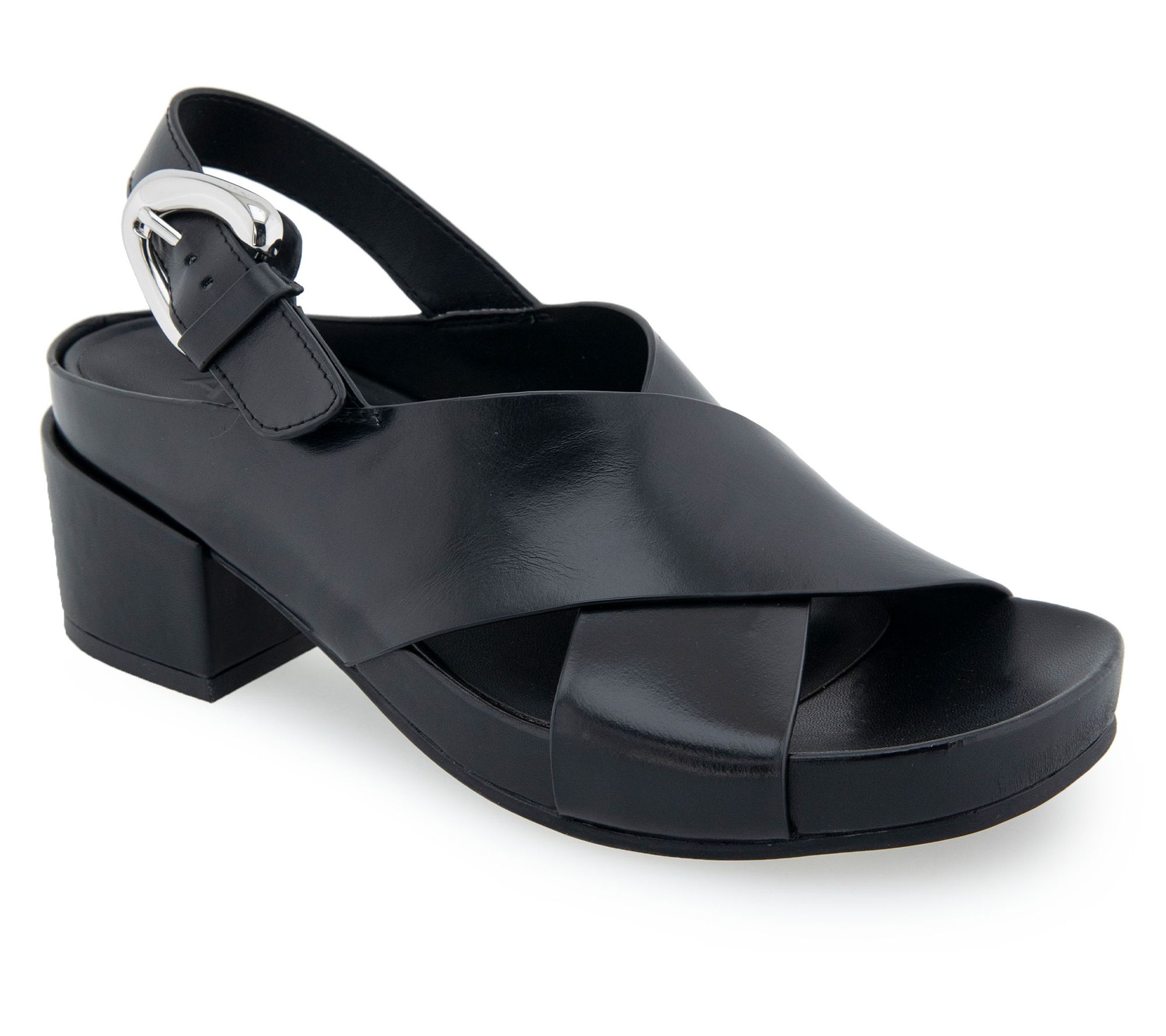 Aerosoles CrissCross Chunky Heel Sandal- Chrystie