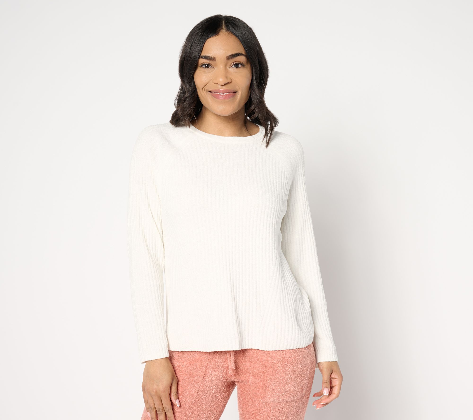 "As Is" Barefoot Dreams CozyChic Ultra Lite Rib Pullover