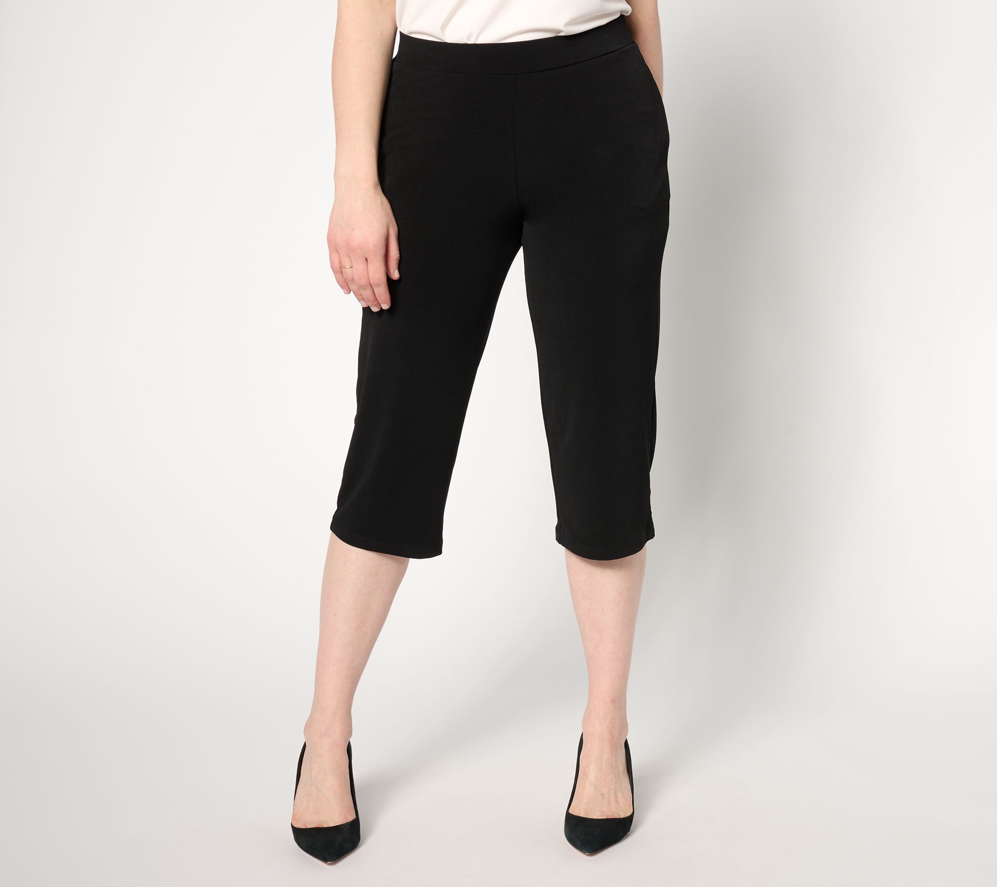 "As Is" Susan Graver Regular Modern Essentials Knit Pedal Pusher