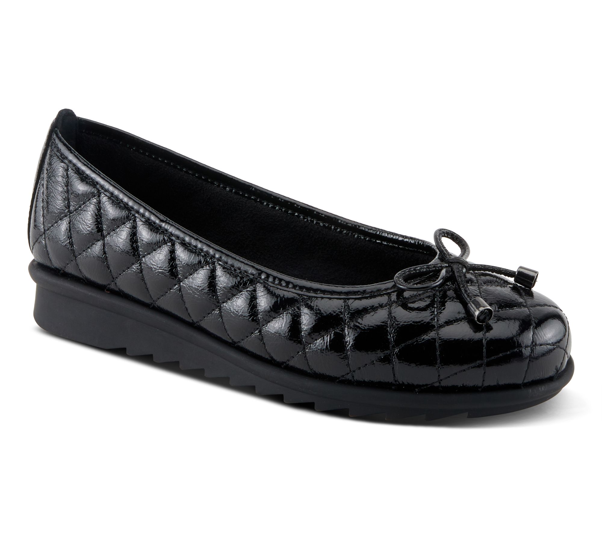 Spring Step Quilted Leather Ballet Flats - Ballequina