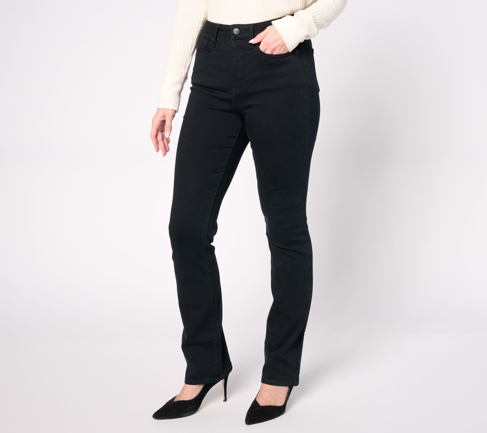 NYDJ High Rise Billie Mini Boot-Cut Jean w/ Sure Stretch - Huntley
