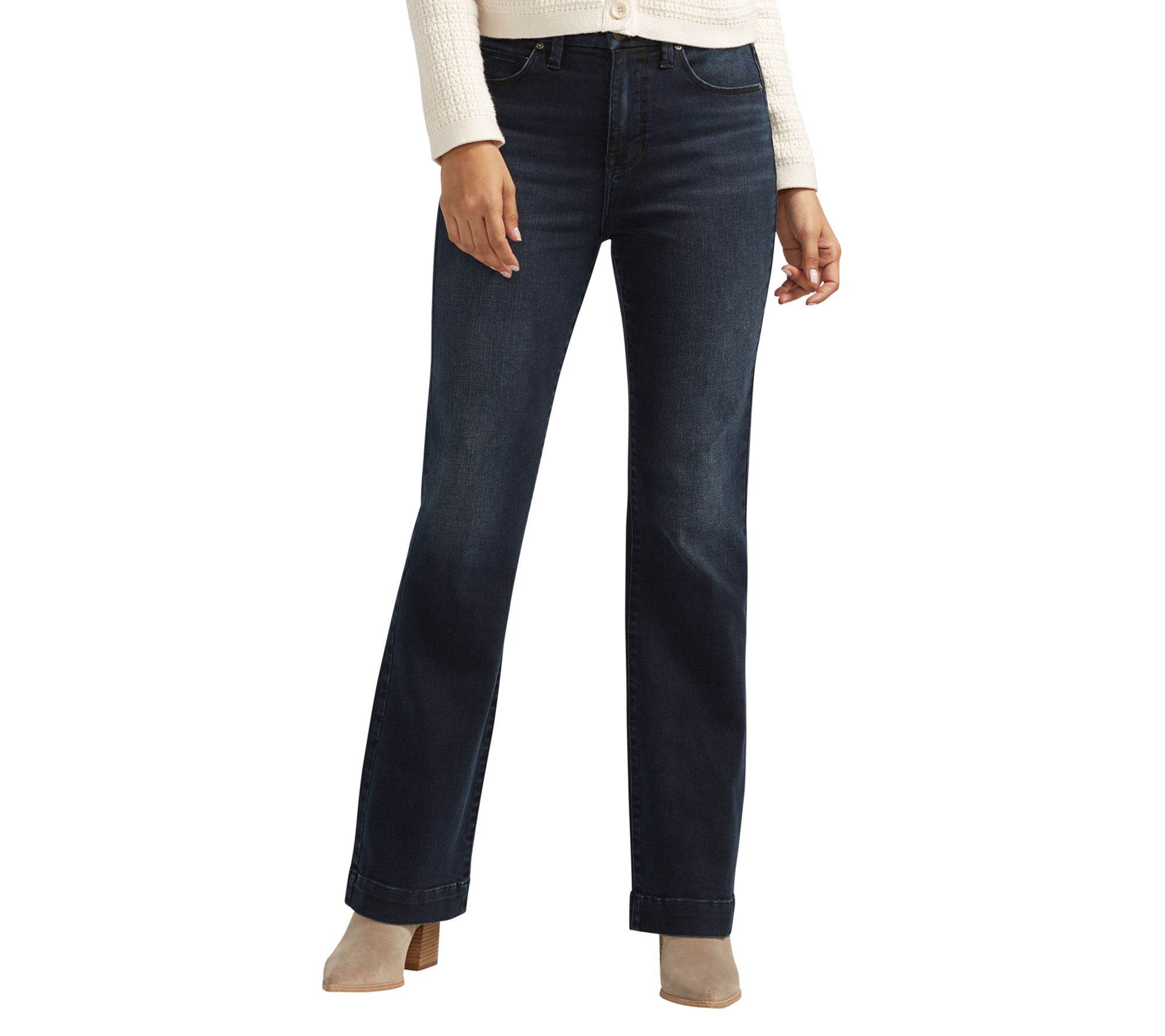 JAG Women's Phoebe High-Rise Bastille Blue Boot cut Jeans