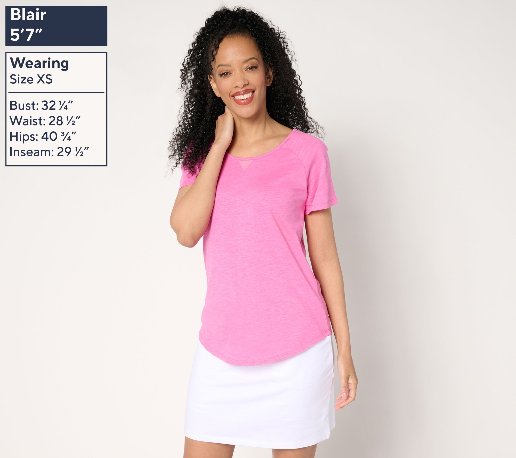 Belle Body by Kim Gravel Short Sleeve Active Top w/ Mesh
