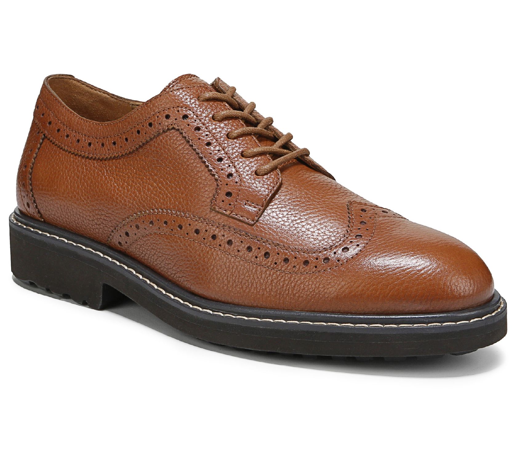 Vionic Men's Leather Wingtip Lace-Up Oxfords- L ombard