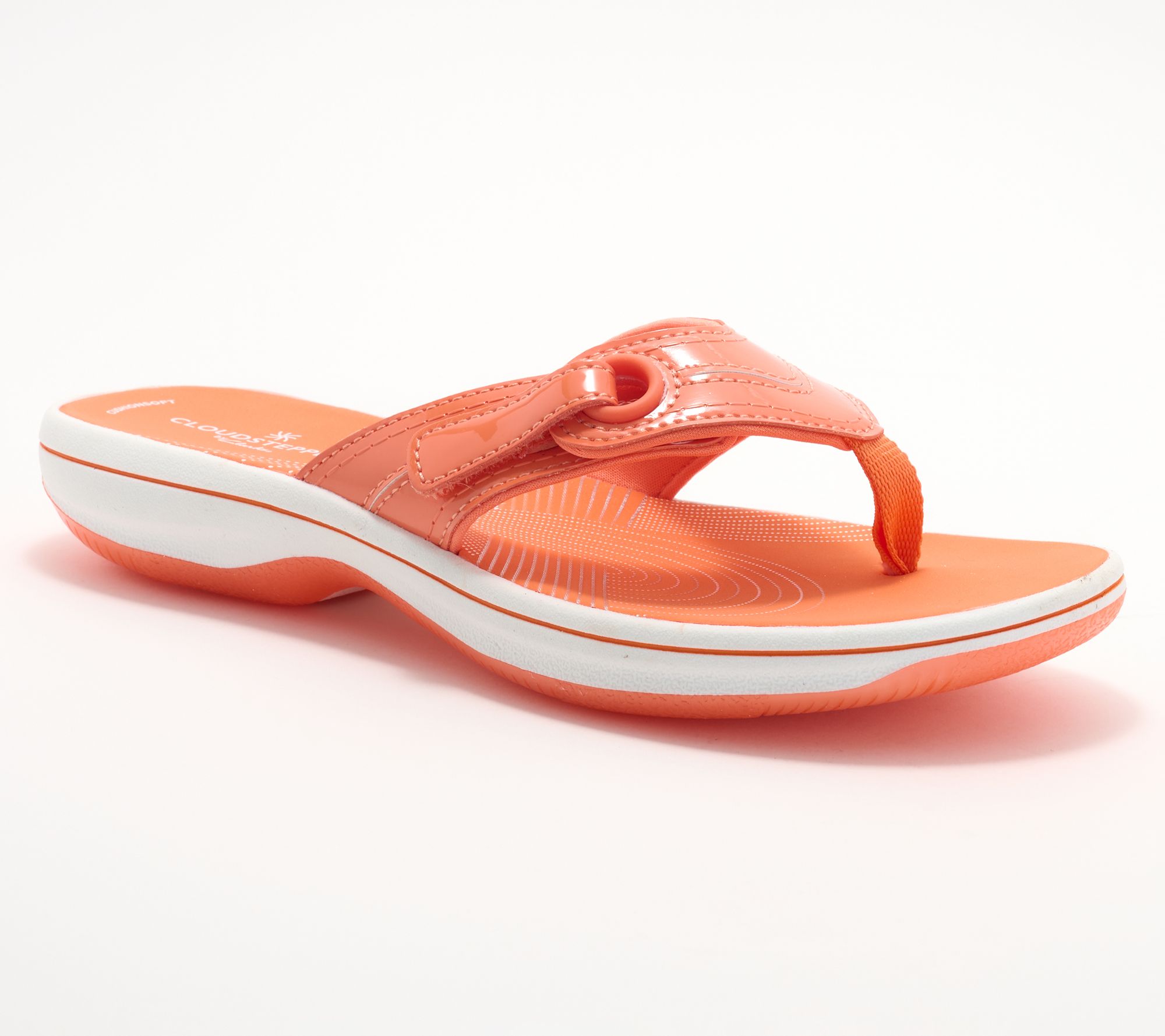 Clarks Cloudsteppers Thong Sandals - Breeze Reyna