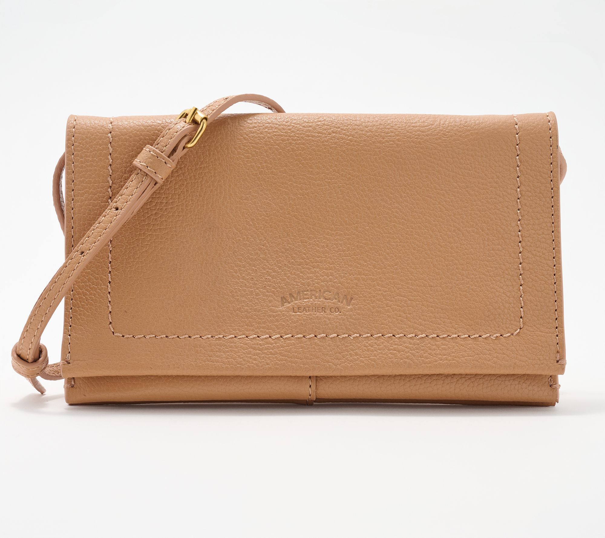 American Leather Co. Teddy Pebble Leather Crossbody