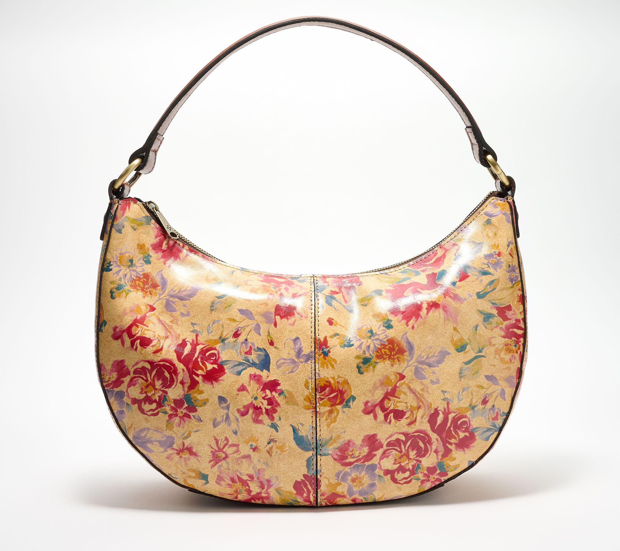 Patricia Nash Leather Eirene Crescent Hobo