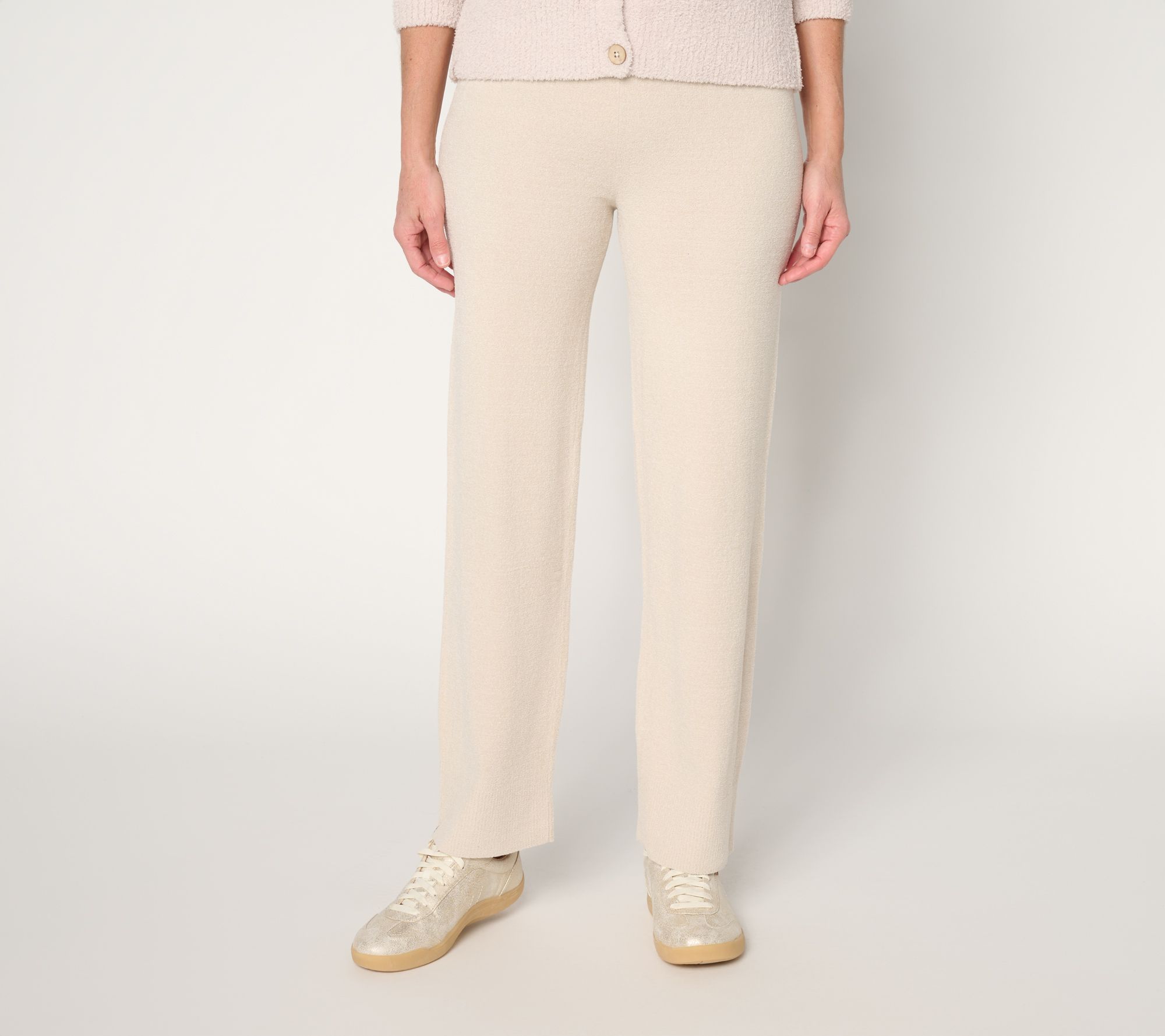 Barefoot Dreams Petite CozyChic Ultra Lite High Rib Straight Leg Pant