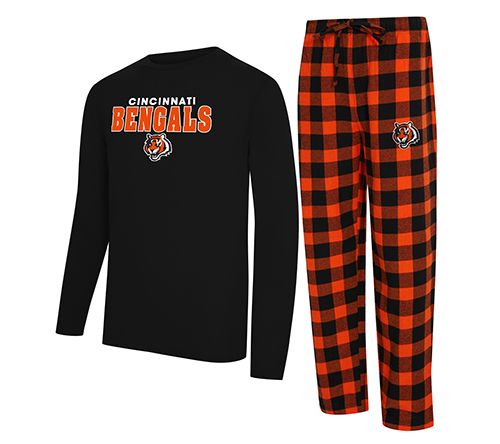 NFL Officially Licensed Men's Long Sleeve Tee Pajama Set