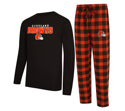NFL Officially Licensed Men's Long Sleeve Tee Pajama Set