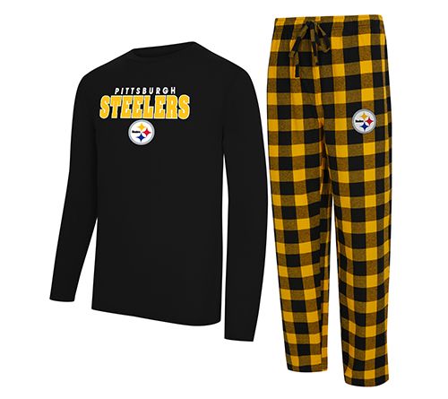 NFL Officially Licensed Men's Long Sleeve Tee Pajama Set