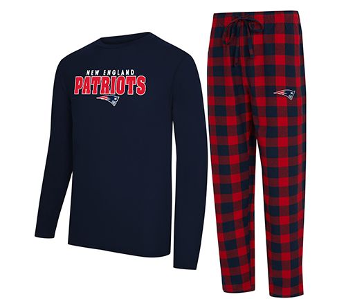 NFL Officially Licensed Men's Long Sleeve Tee Pajama Set
