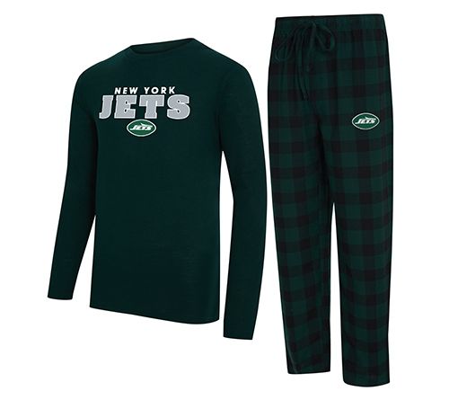 NFL Officially Licensed Men's Long Sleeve Tee Pajama Set