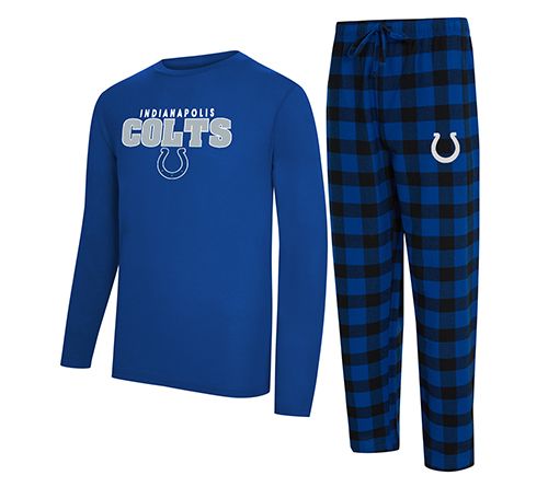 NFL Officially Licensed Men's Long Sleeve Tee Pajama Set