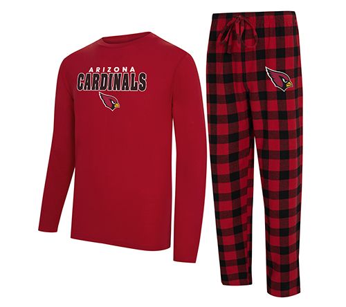 NFL Officially Licensed Men's Long Sleeve Tee Pajama Set