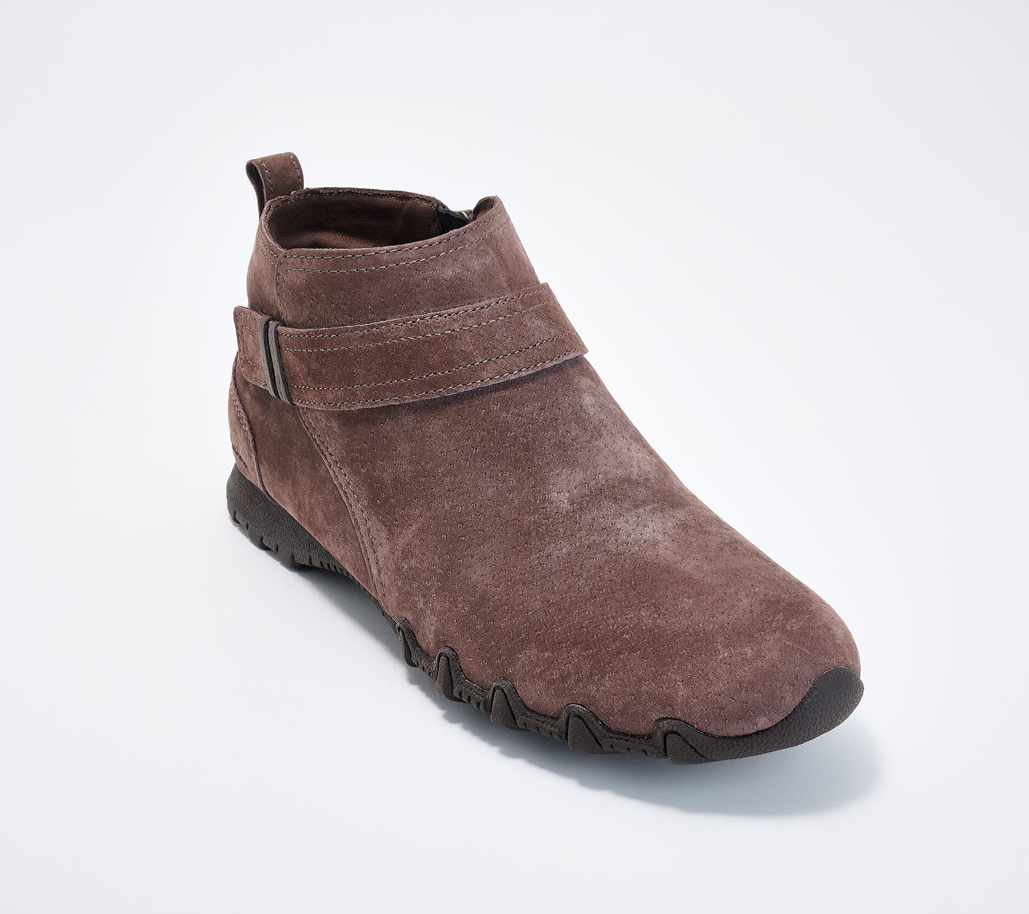 Skechers Bikers Lite Suede Side-Zip Booties